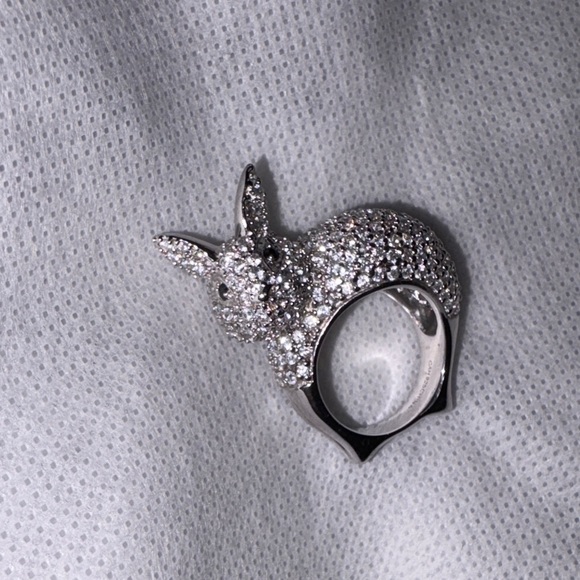 925 Silver Rabbit Ring - Picture 3 of 5